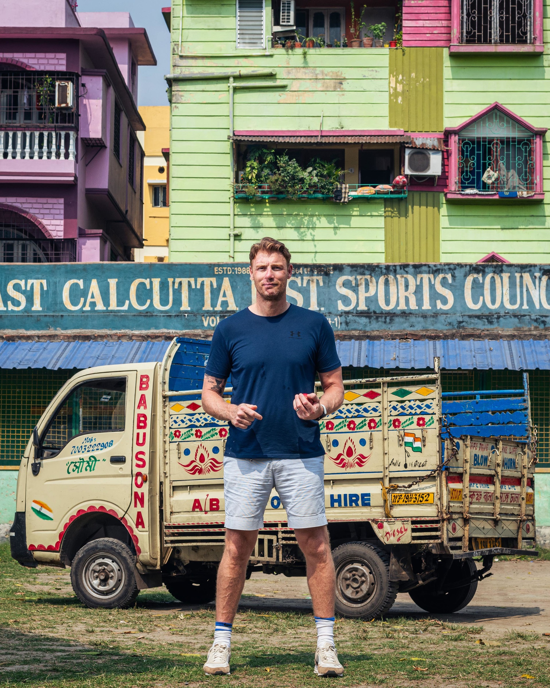 Freddie Flintoff’s Field Of Dreams On Tour will see the star take a cricket team of young people from his home town to play in India (BBC/PA) 