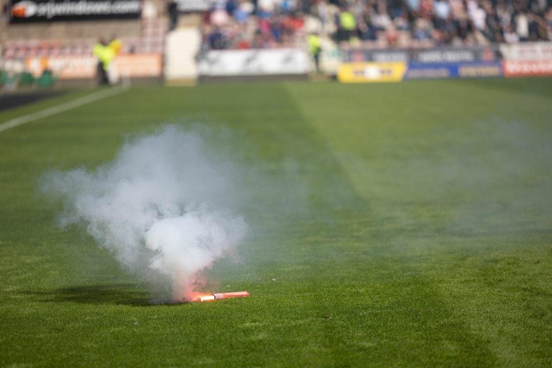 Teenagers aged 13 and 16 charged after police attacked and flares set off at Dunfermline v Raith Rovers match