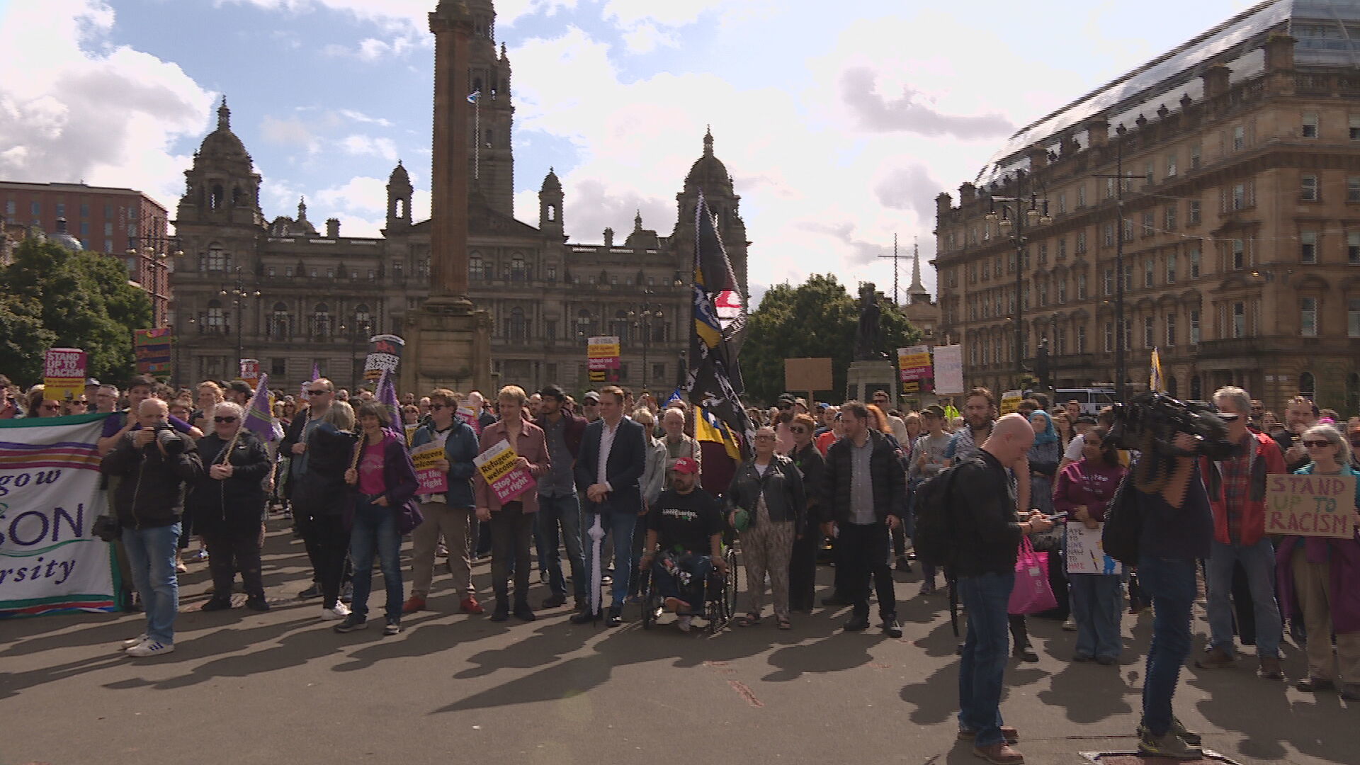 Demonstration in George Square