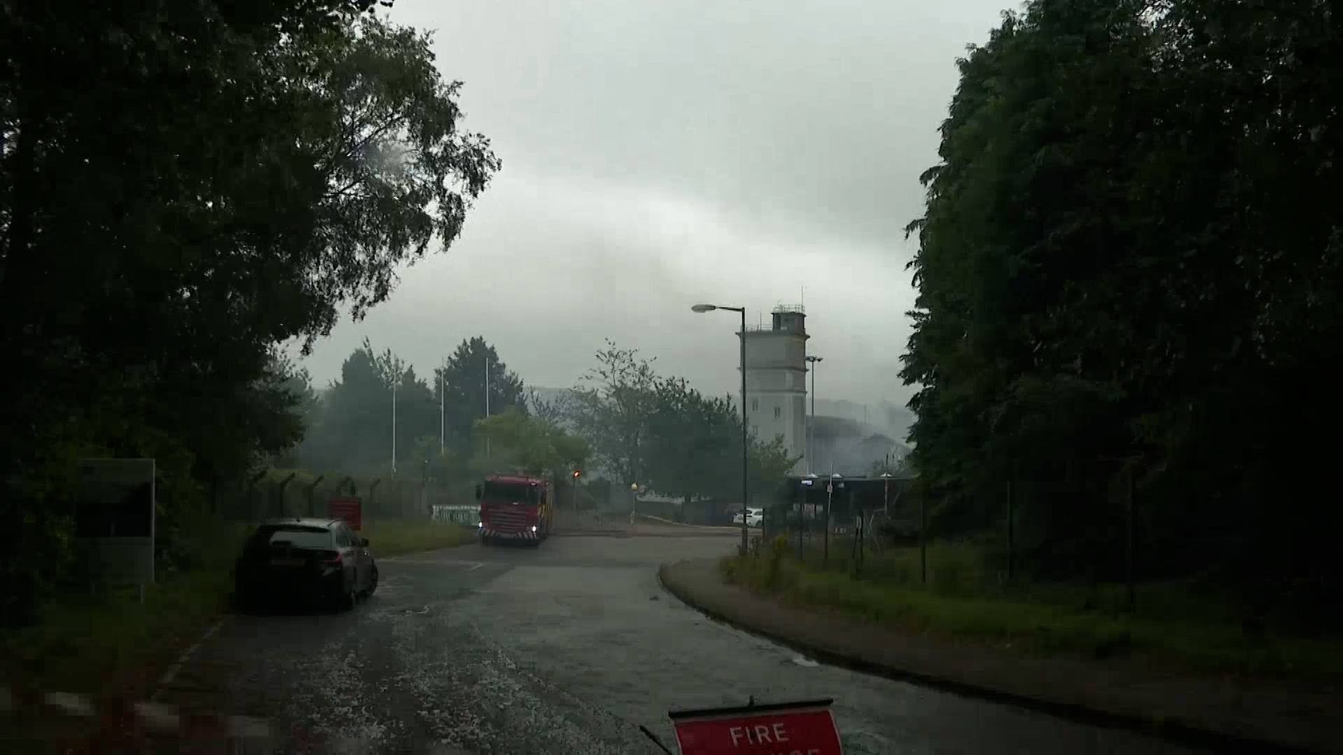 Scottish Fire and Rescue services were called to the abandoned Stoneywood Mill in Bucksburn.