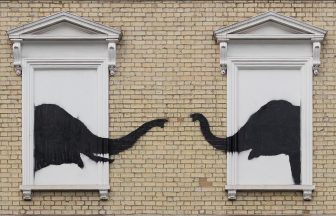 Banksy adds to animal artwork collection in London with new elephant design