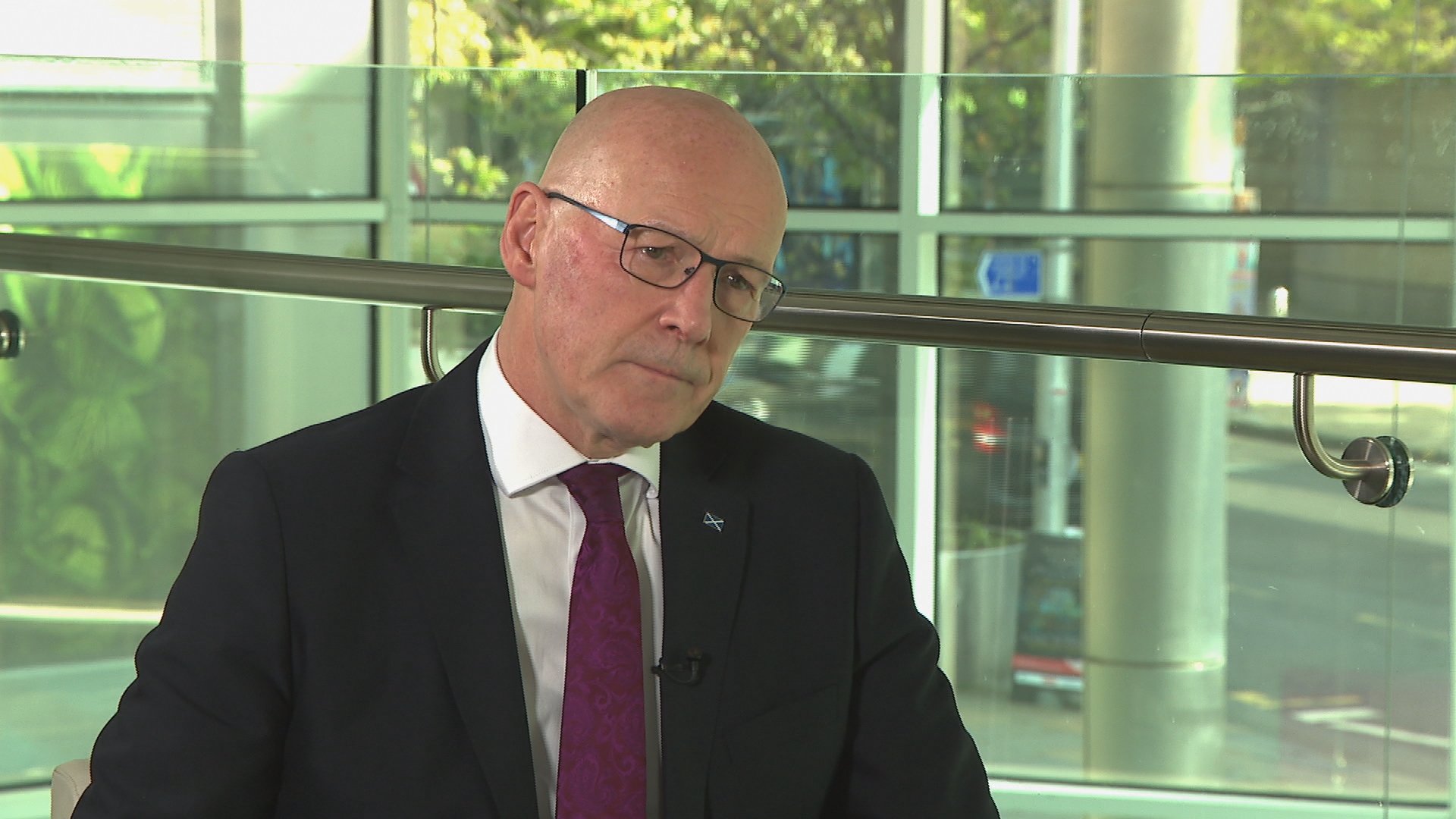 First Minister John Swinney said he had been 'wrestling' with the issue