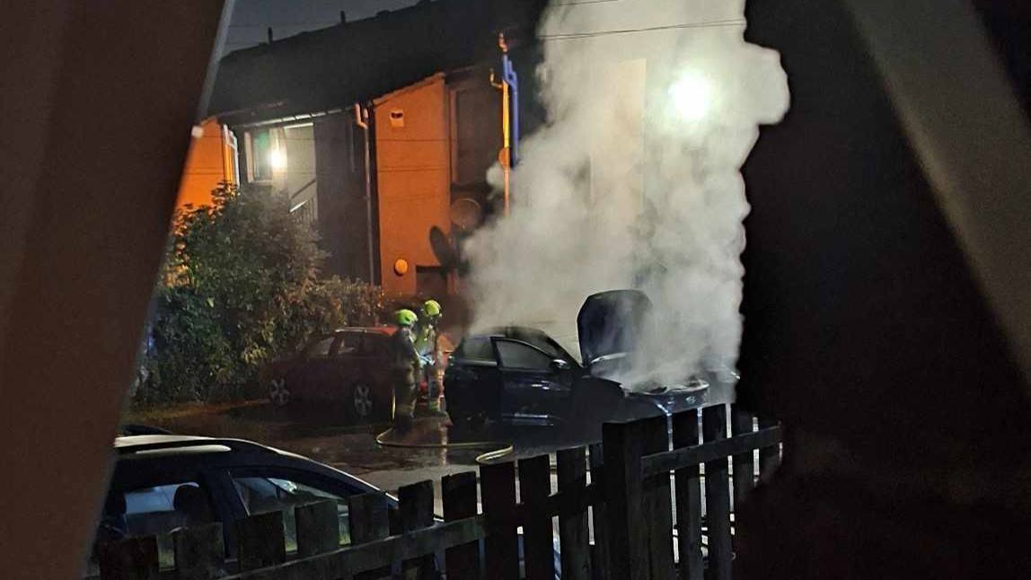 A similar car fire took place on September 7 on the nearby Kirklee Road