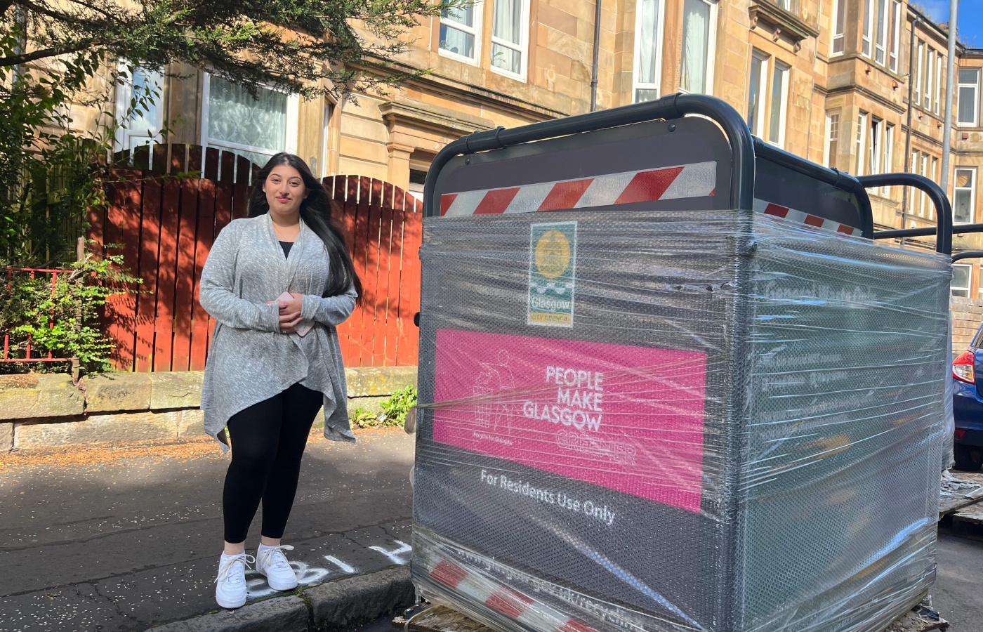 Sana Hussain is one of 225 residents to sign a petition against the bin hubs.