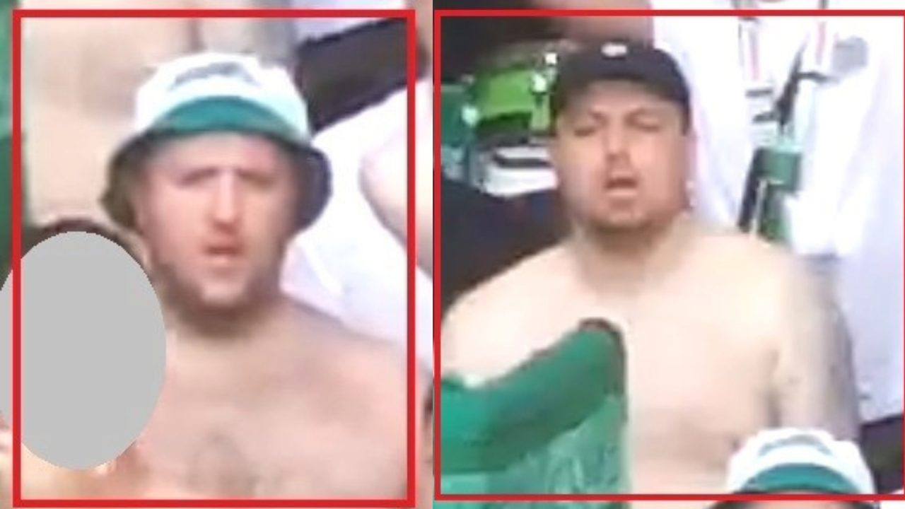 CCTV images of two men released after incident at Old Firm derby at Celtic Park