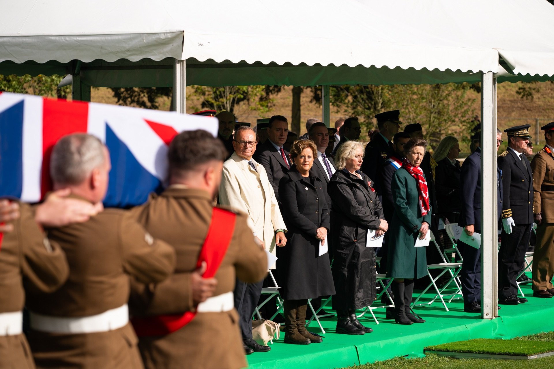 Princess Anne was in attendance to pay her respects