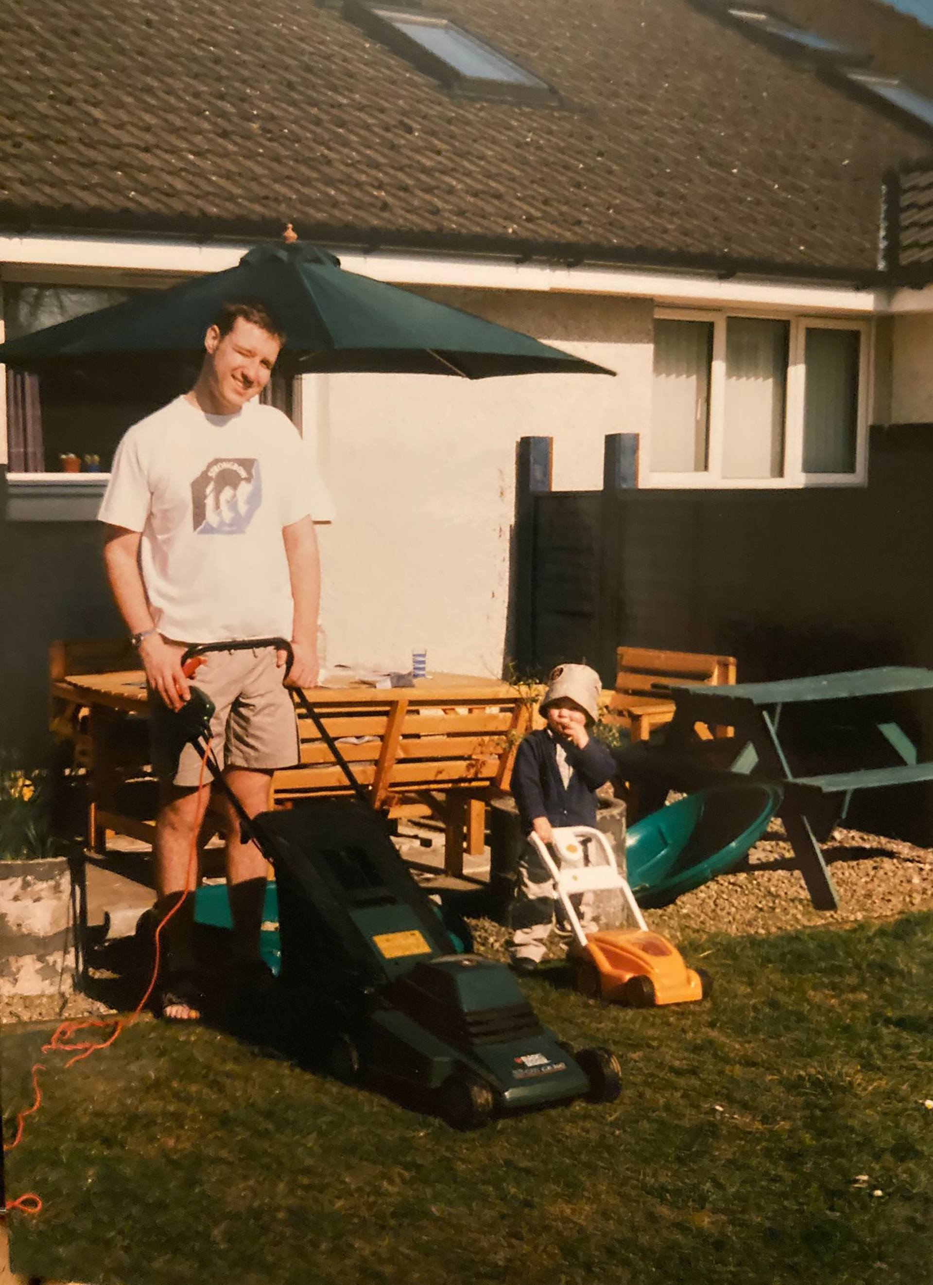 Alistair Wilson with his son Andrew. 