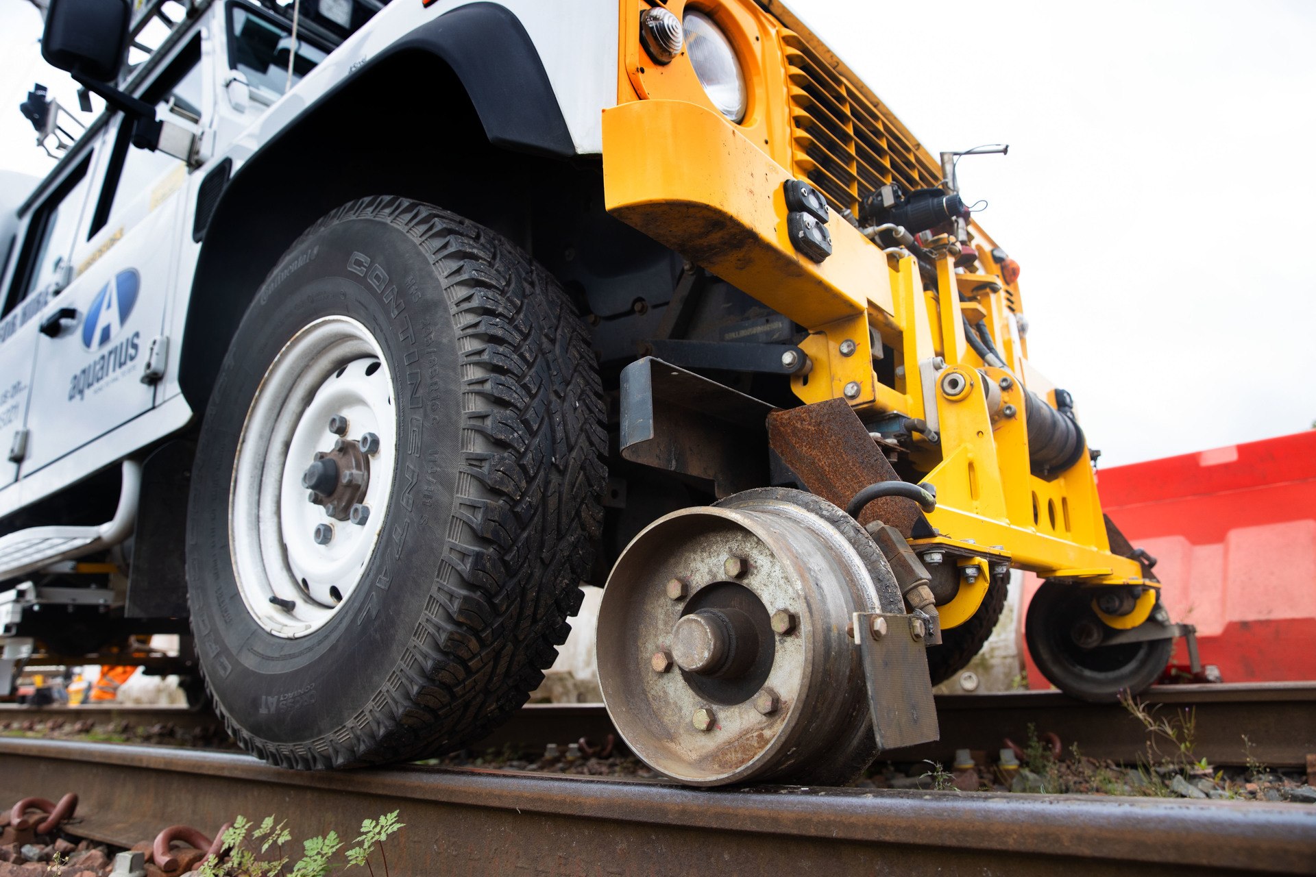 The 'Sand Rover' is used to clear leaves off of the railway.