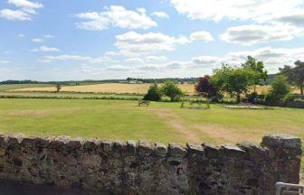 Police launch investigation after hay bales set on fire in field near Heiton