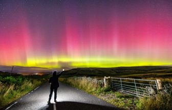 Scottish skies awash with colour as Northern Lights put on dazzling display