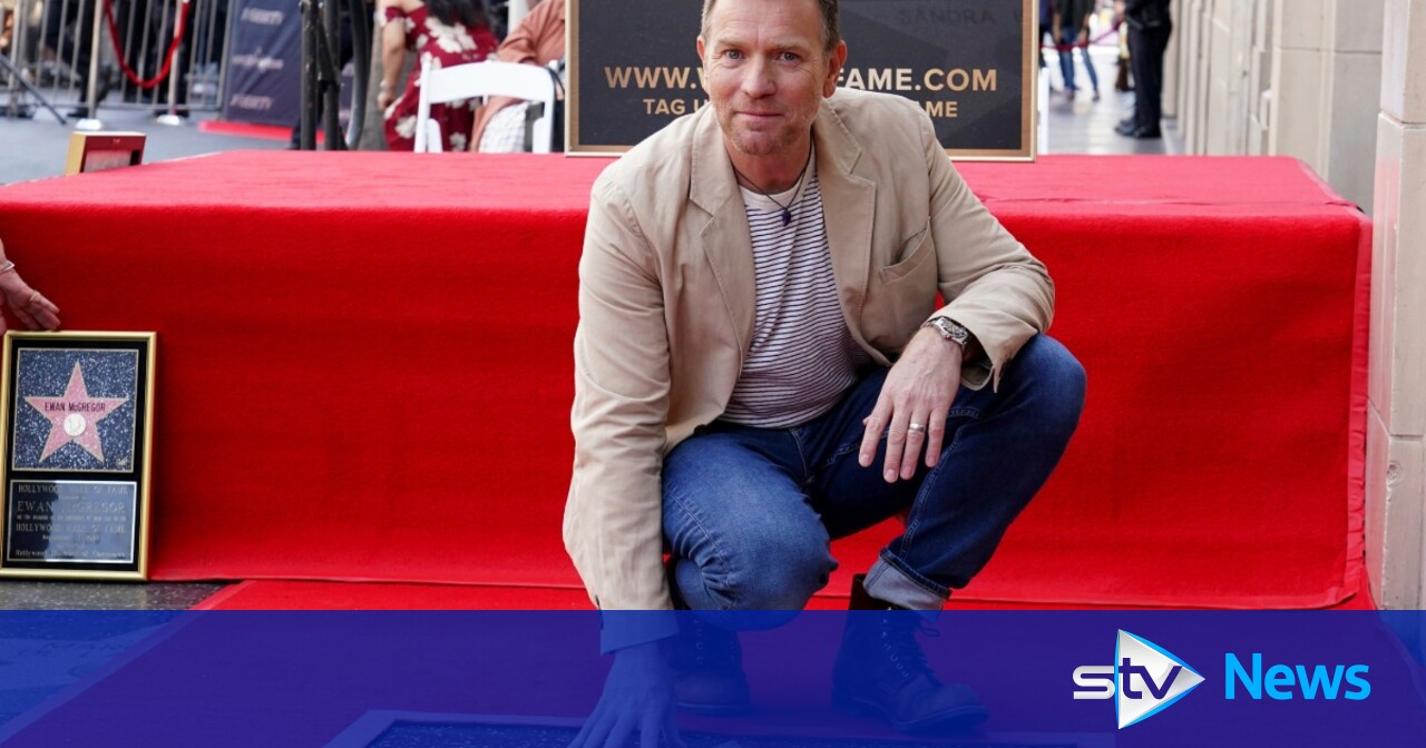 Scottish actor Ewan McGregor ‘very touched’ as he gets Hollywood Walk of Fame star