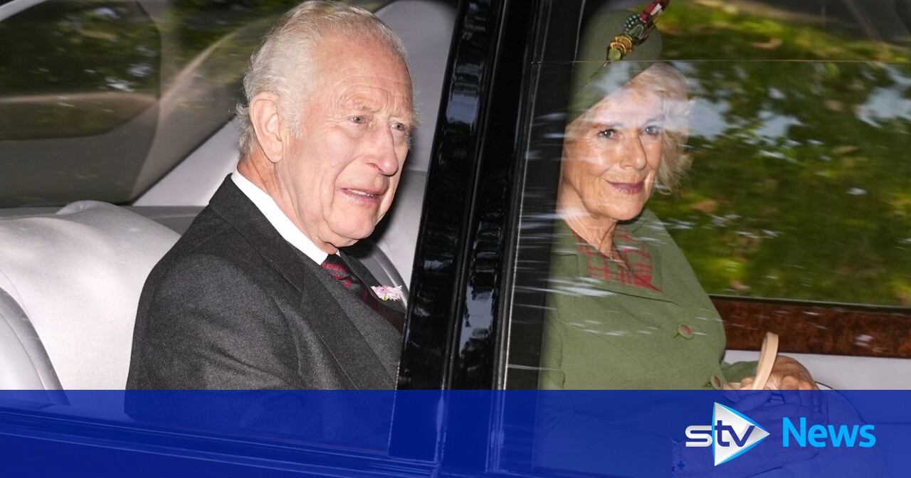 King and Camilla visit Crathie Kirk on the second anniversary of the Queen's death