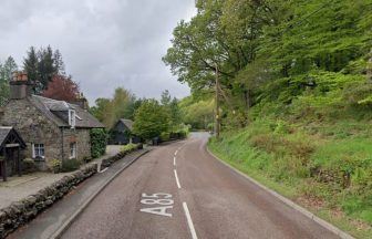 A85 closed after crash involving car and motorbike as drivers warned to ‘avoid area’