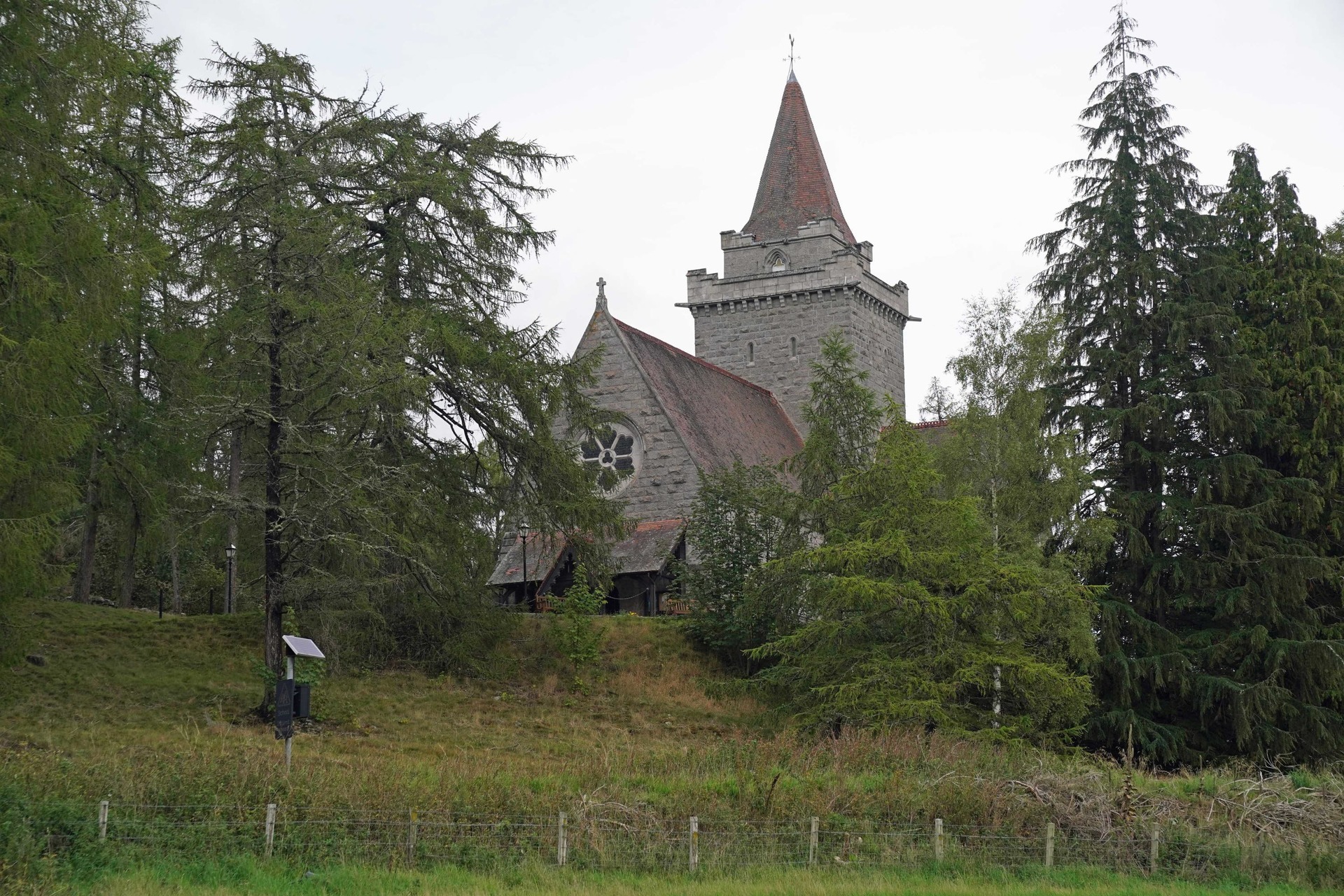 Crathie Kirk in Scotland, where the King will attend a dawn service (Andrew Milligan/PA). 