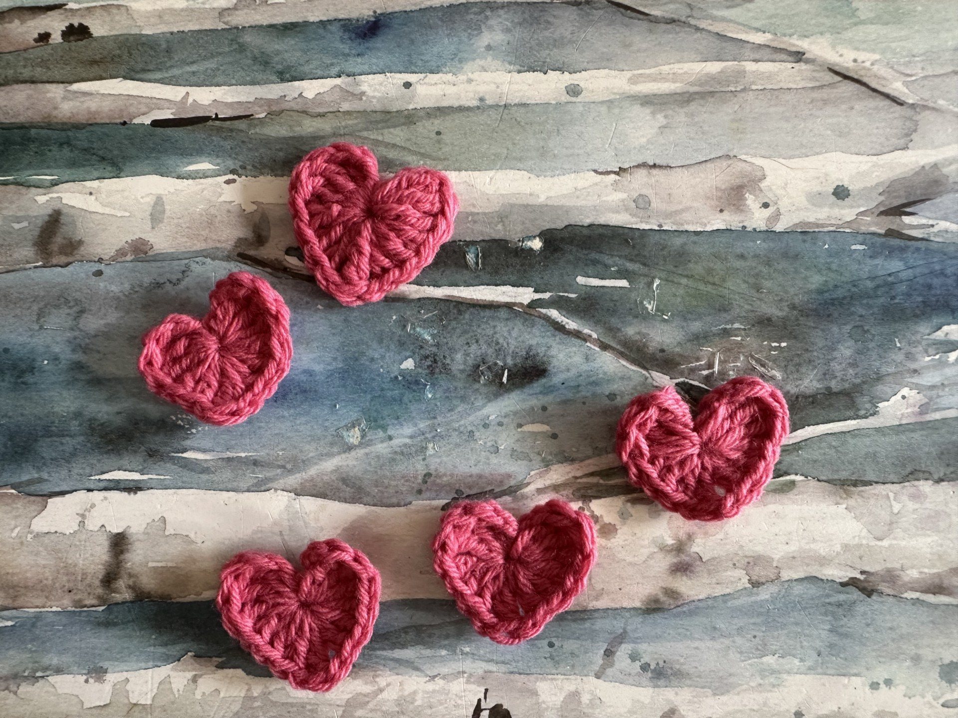 Tracey will be handing out a crocheted heart for each mile covered during the trek