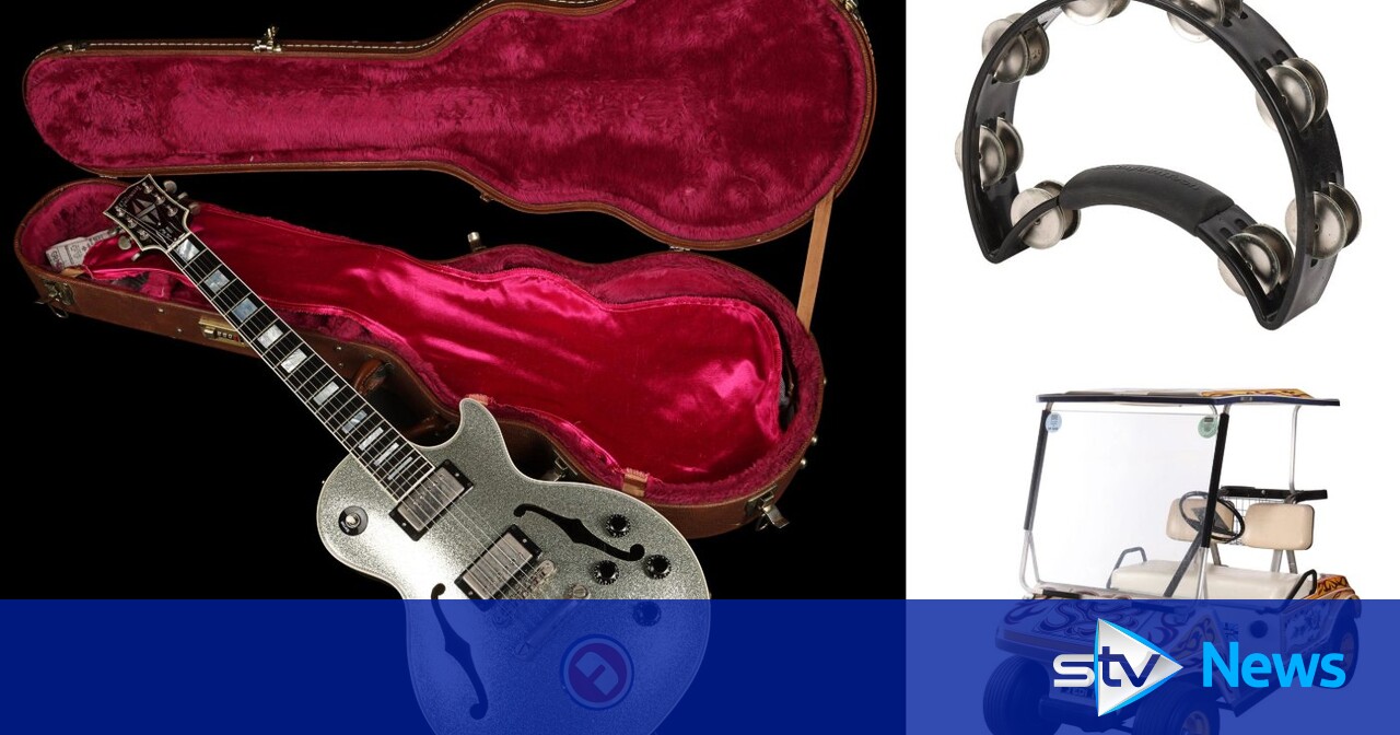 Oasis: Noel Gallagher’s golf buggy and Liam Gallagher’s tambourine go to auction