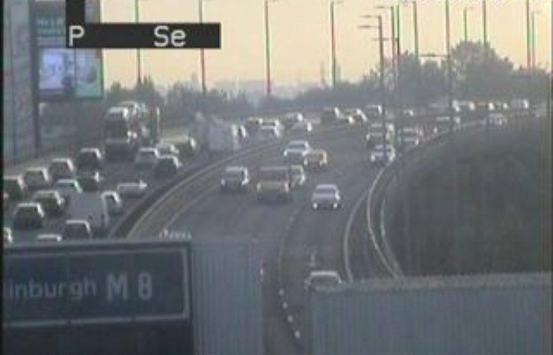 M8 near Glasgow Airport blocked during rush hour after ‘two-vehicle’ crash