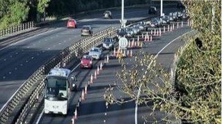 Lanes on M8 shut for emergency repairs after debris spotted on motorway