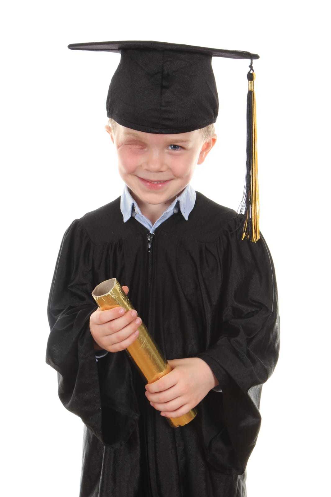 Riley Thompson at his preschool graduation.