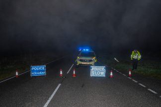 Motorcyclist in serious condition at Aberdeen Royal Infirmary following collision involving van on A941