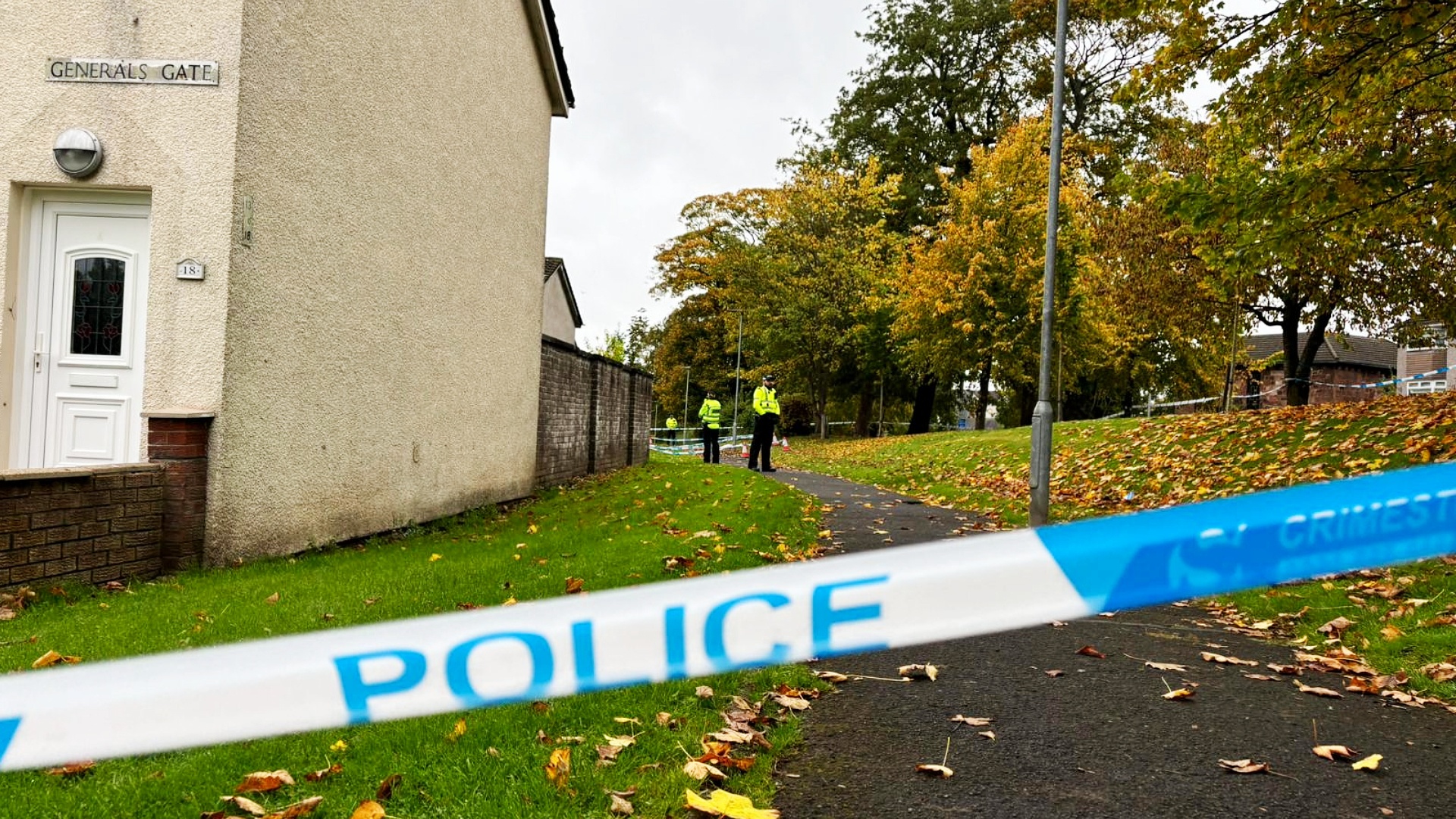 Emergency services were called to General’s Gate, near to Old Glasgow Road, in Uddingston at around 7.35pm on October 6 after they received reports of an injured man.