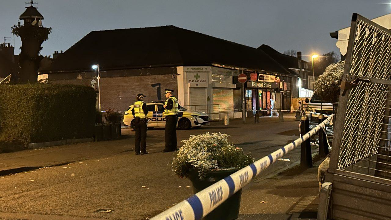 Man taken to hospital after ‘firearm discharged’ within Glasgow premises