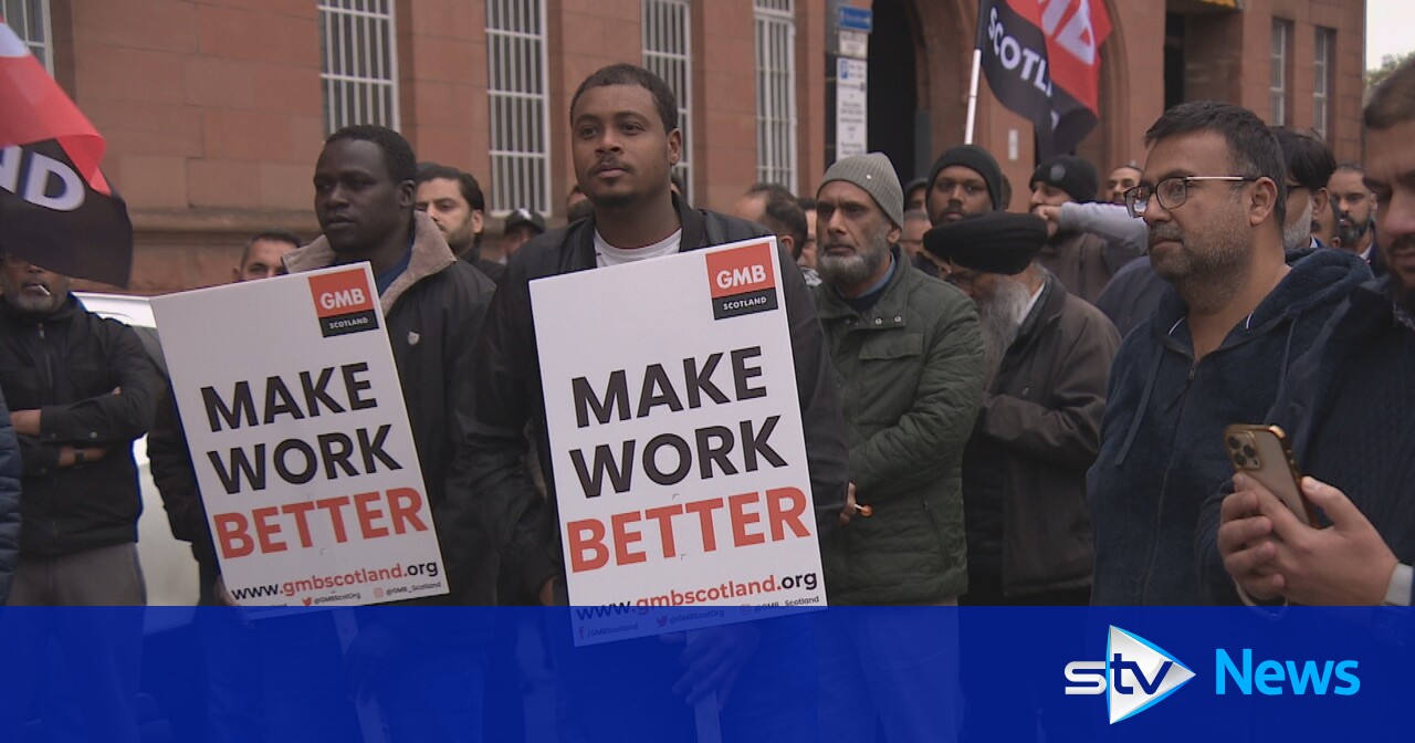 Uber drivers protest in Glasgow against 'plunging pay' amid rising ...