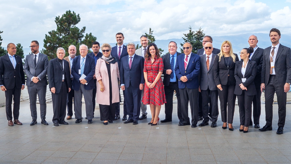 Alex Salmond, former first minister of Scotland, participated in a panel discussion on Friday morning at the Ohrid Cultural Diplomacy Forum 2024. (Credit: Academy for Cultural Diplomacy)