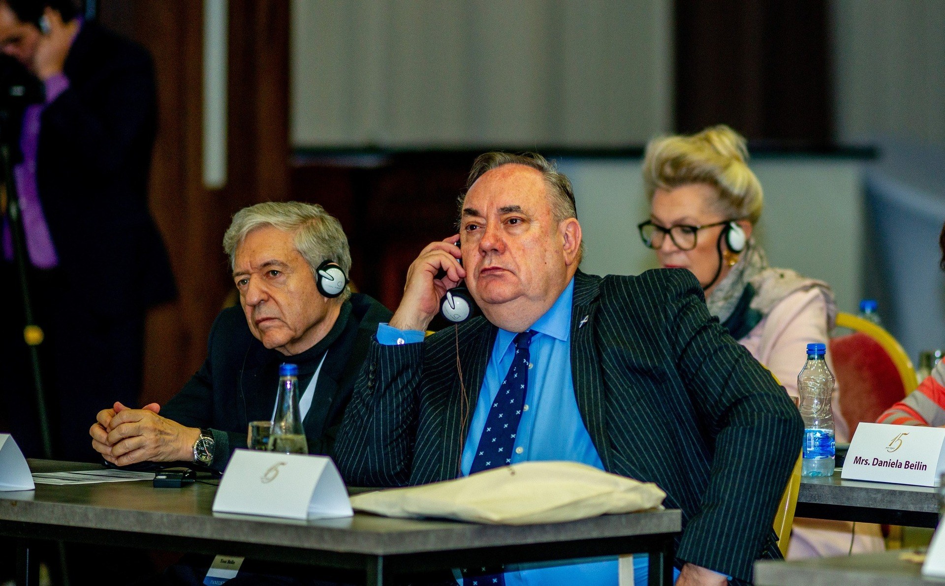 Alex Salmond was attending a conference in North Macedonia.