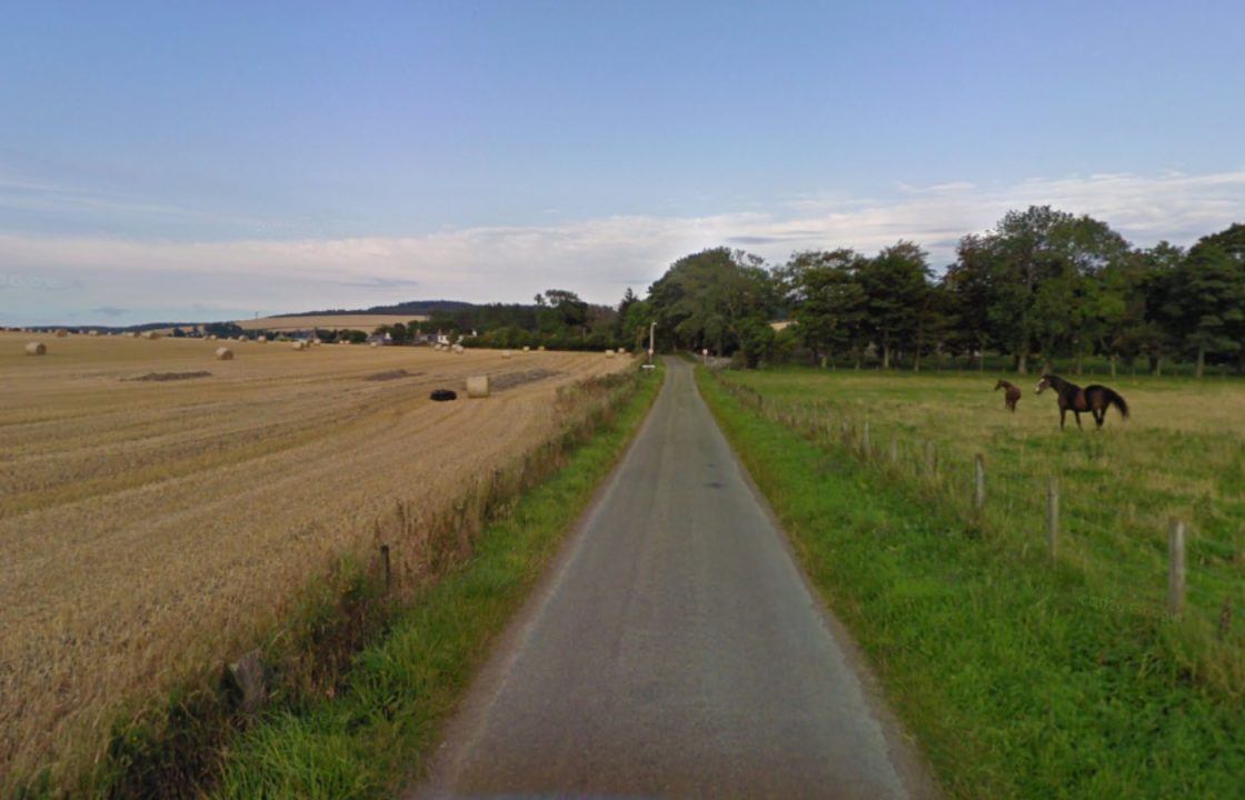 Hunt to trace occupants of abandoned car following crash near Burn of Deskford in Moray