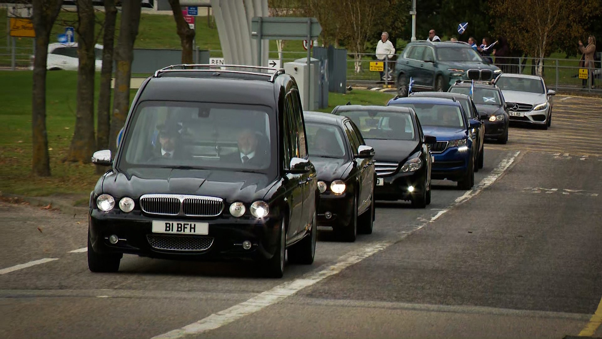 Alex Salmond's procession