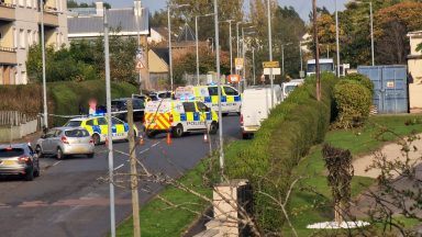 Police called to five-car crash on Glasgow street as road closed