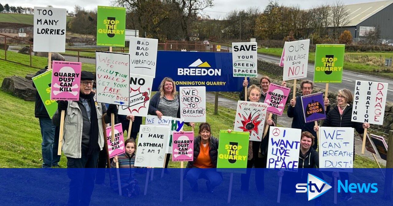 Edinburgh village fights quarry expansion due to “earthquake” explosions