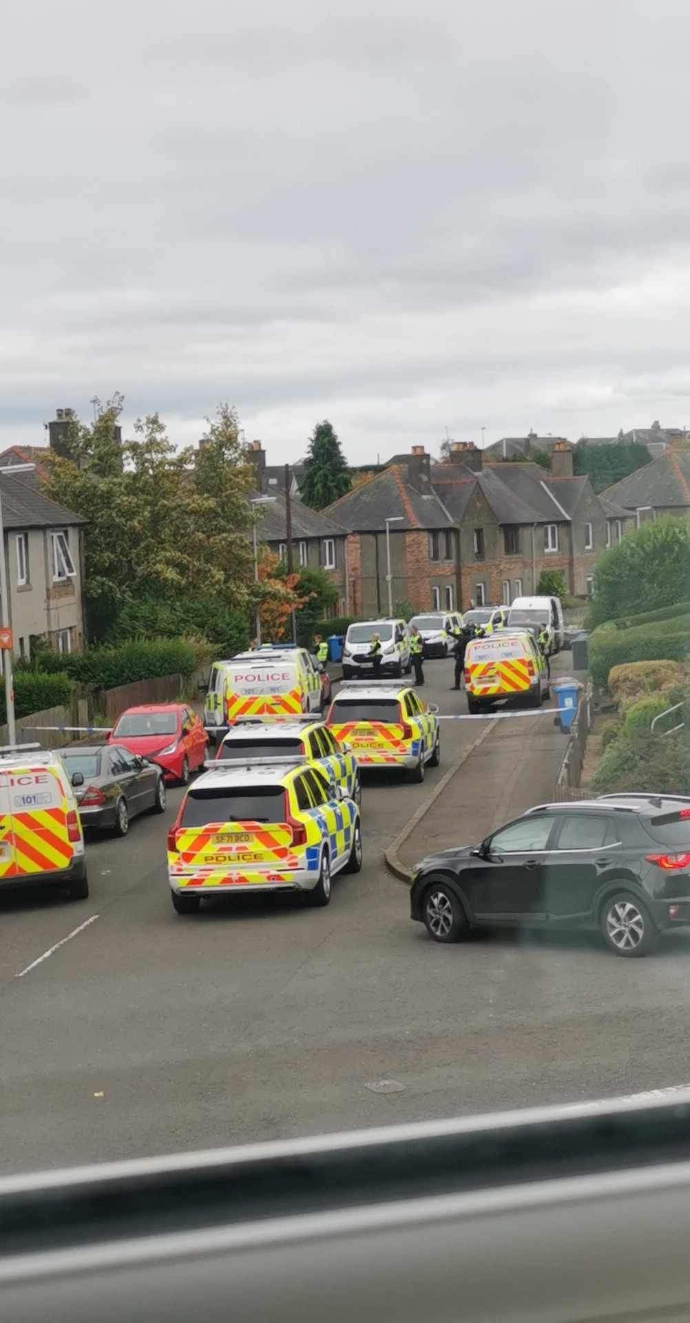 Armed police called to Dunfermline street as area cordoned off amid