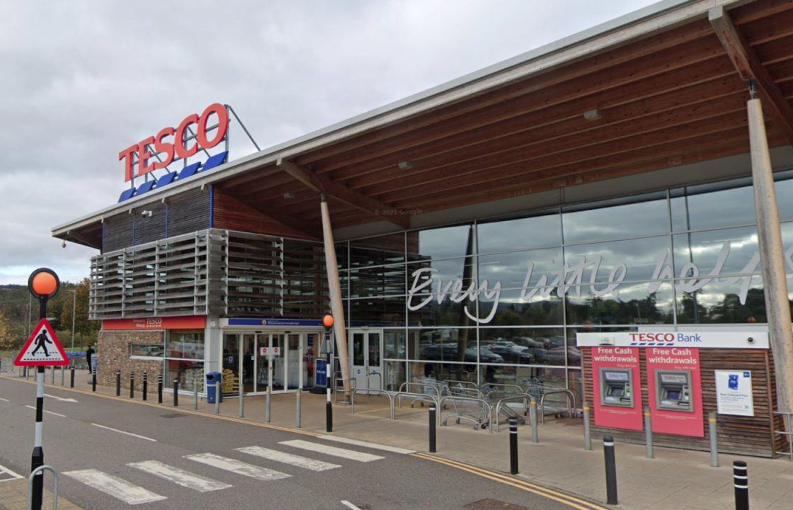 Police studying CCTV after man breaks into Inverness Tesco by ‘smashing panel of fire exit door’