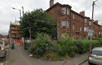 Bin lorry crash through fence and into garden in Glasgow