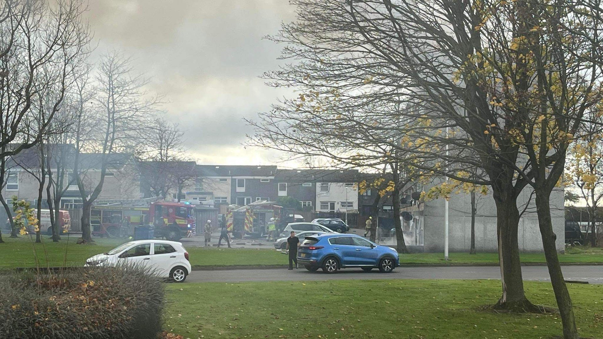 Firefighters have been called to the scene to tackle the blaze