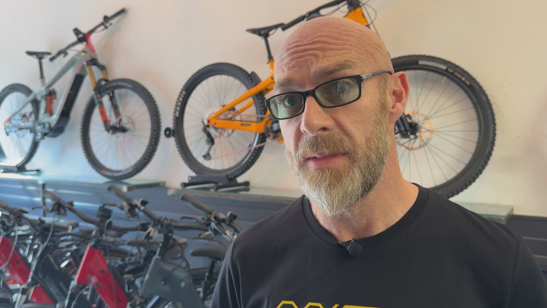 Cycle shop manager Scott Davidson