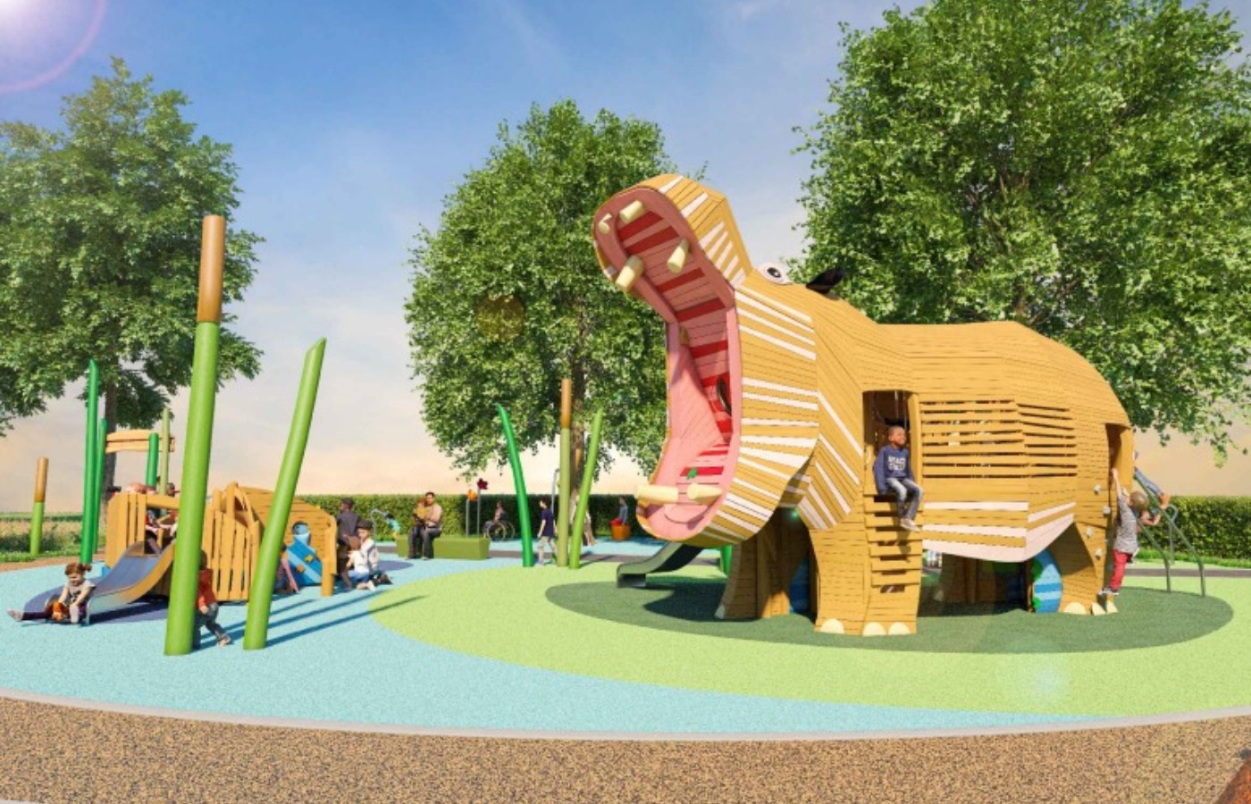 This is what the new Riverside play-park area could look like (Image from Fife Council planning papers).