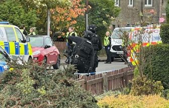 Armed police called to Dunfermline street as area cordoned off amid disturbance