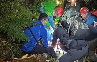 Walker in ‘considerable pain’ rescued after falling 65ft towards river in Glen Nevis