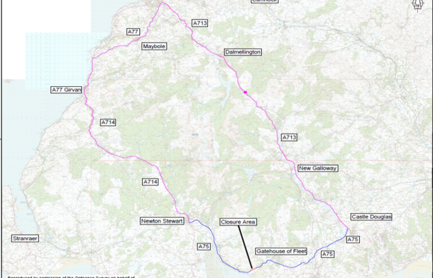 Amey confirmed a number of diversions are in place while the road is closed overnight.