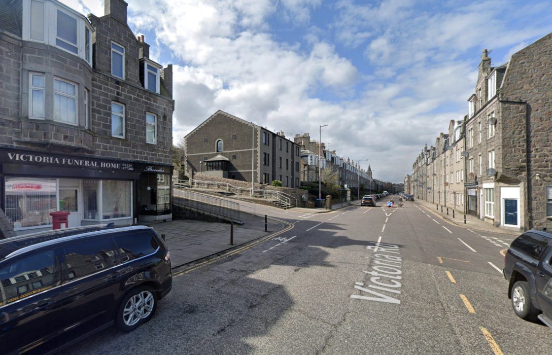 Car crashes into funeral home in Aberdeen as multiple roads closed