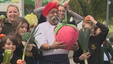 Eco-friendly Tuk-Tuk spreading awareness of healthy eating