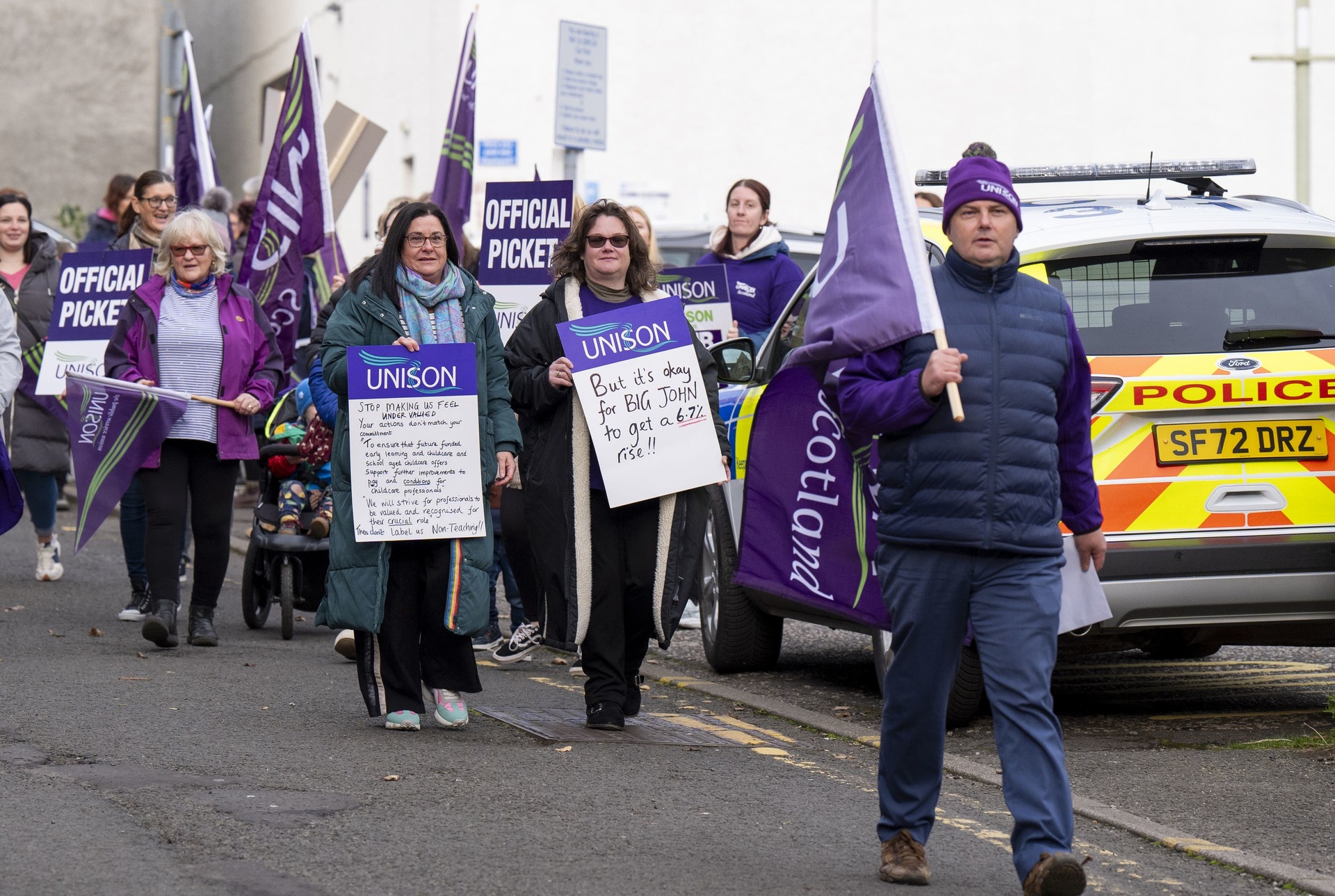 John Swinney has condemned industrial action which has targeted only his constituency (Jane Barlow/PA). 