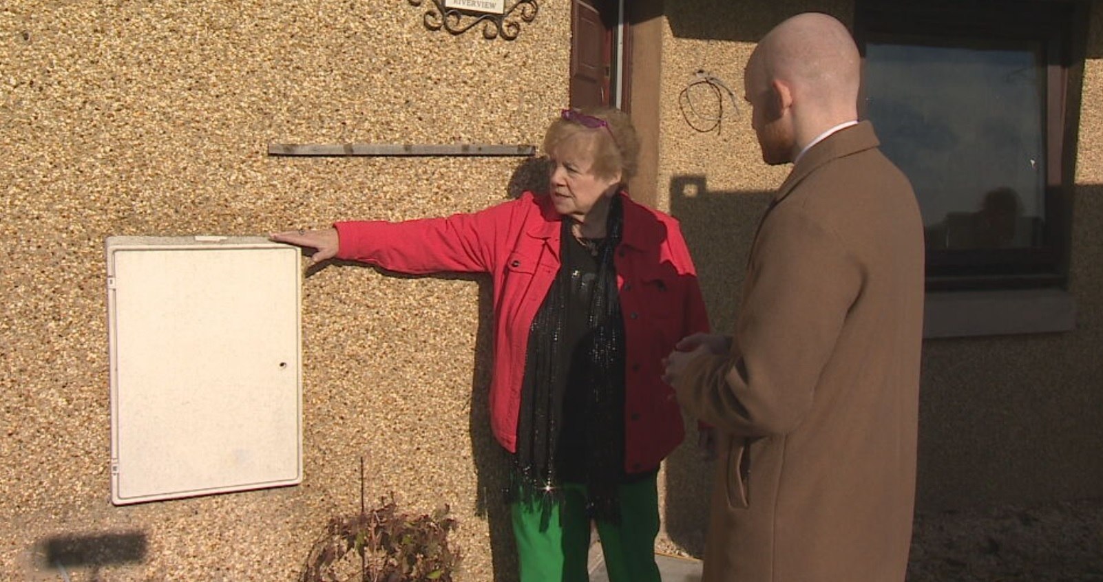 Caroline was 'hanging on for dear life' inside home deluged by floodwater