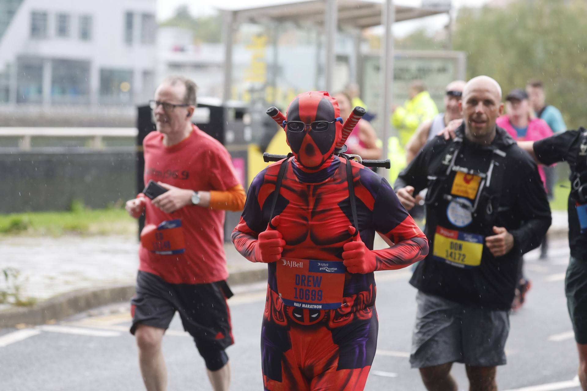 Some runners took part in the event in costume.