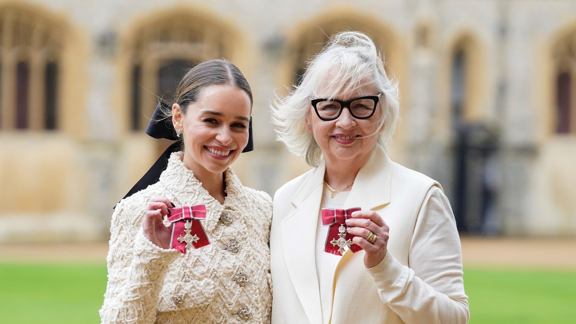 Emilia Clarke and her mother Jenny were made MBEs for their services to people with brain injuries