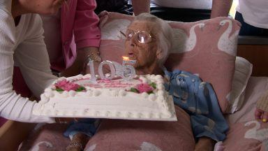 Scottish woman celebrating 105th birthday says secret to old age is to work hard all your life