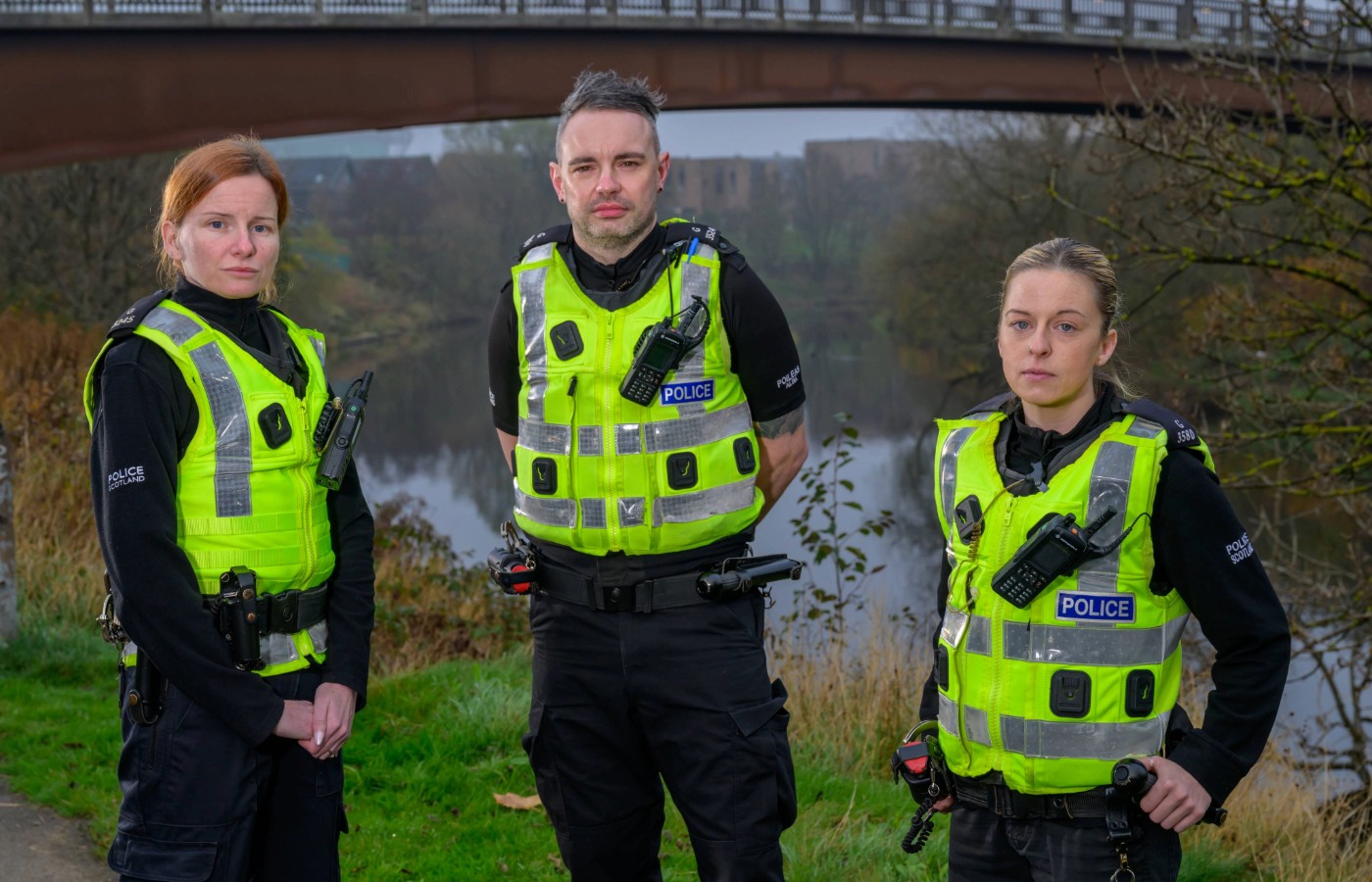 (L-R) Claire Melia, William McLevy, Chloe Hynes.